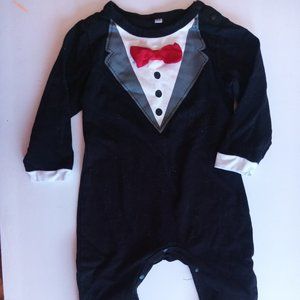 Tuxedo onesie NWOT